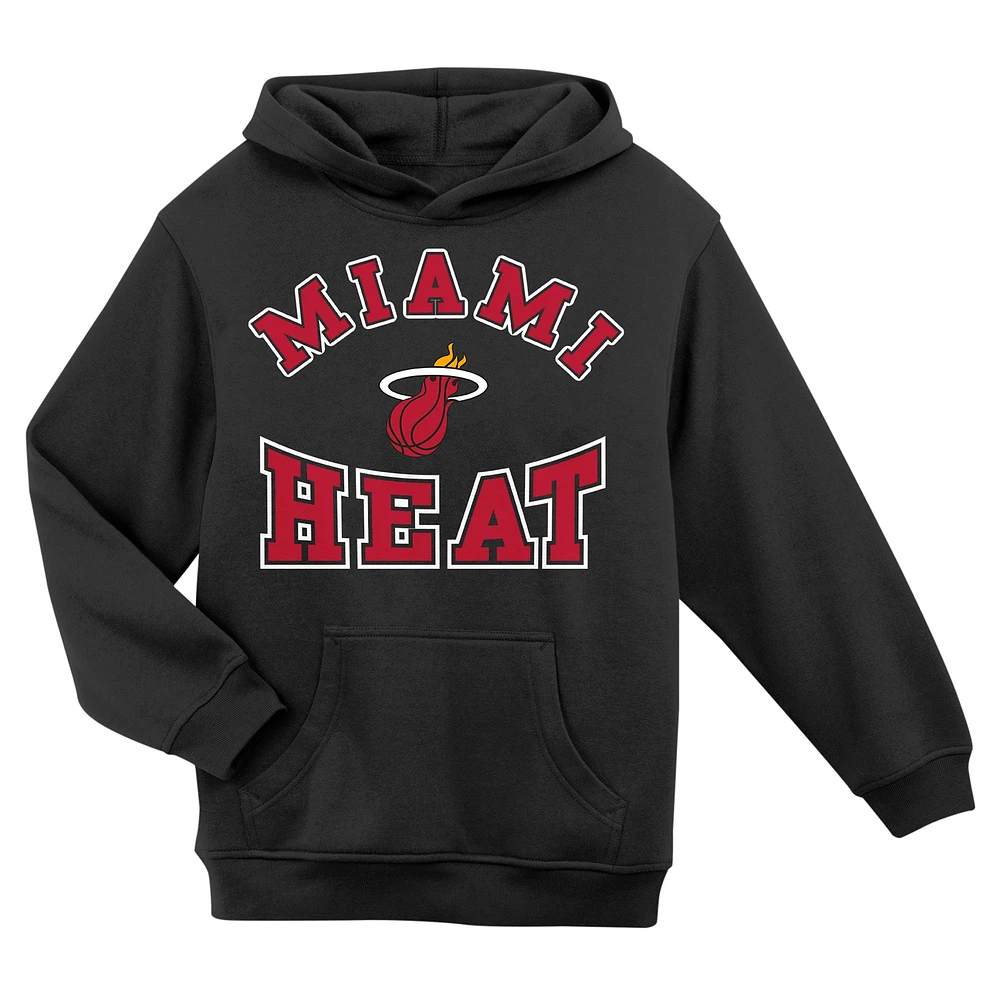 Preschool Black Miami Heat Home Town Pullover Fleece Hoodie