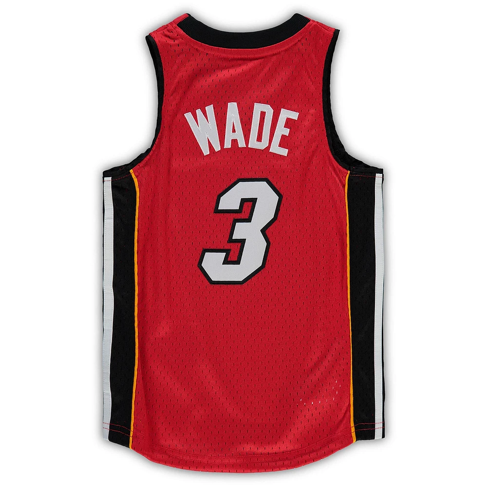 Préscolaire Mitchell & Ness Dwyane Wade Rouge Miami Heat 2005-06 Hardwood Classics Player Jersey