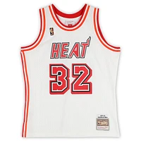 Shaquille O'Neal Miami Heat Autographed Mitchell & Ness 2007-08 White Swingman Jersey