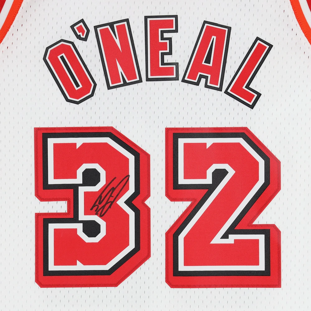 Shaquille O'Neal Miami Heat Autographed Mitchell & Ness 2007-08 White Swingman Jersey