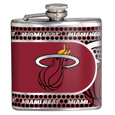 Miami Heat 6oz. Stainless Steel Hip Flask - Silver