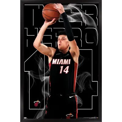 Tyler Herro Miami Heat Fanatics Authentic 15'' x 17'' Collage with a Piece  of Team-Used Ball