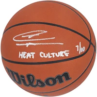 Tyler Herro Miami Heat Autographed Wilson NBA Official Game Basketball with "Heat Culture" Inscription - Limited Edition of 10