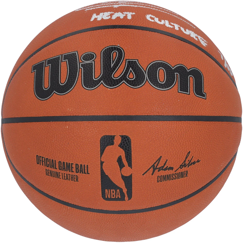 Tyler Herro Miami Heat Autographed Wilson NBA Official Game Basketball with "Heat Culture" Inscription - Limited Edition of 10
