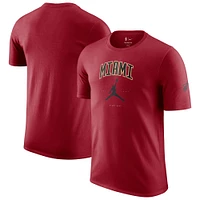 Unisex Jordan Brand Red Miami Heat Essential Cities T-Shirt