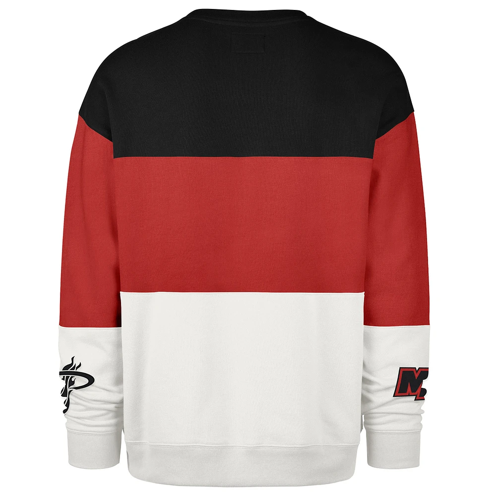 Unisex '47 Red Miami Heat 2024/25 City Edition On Five Maximalist Pullover Sweatshirt