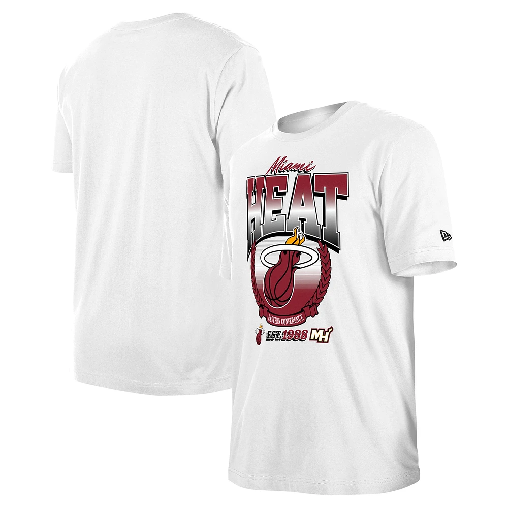 T-shirt unisexe New Era blanc Miami Heat Summer Classics