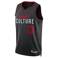 Unisex Nike Bam Adebayo Black Miami Heat 2023/24 Swingman Jersey - City Edition