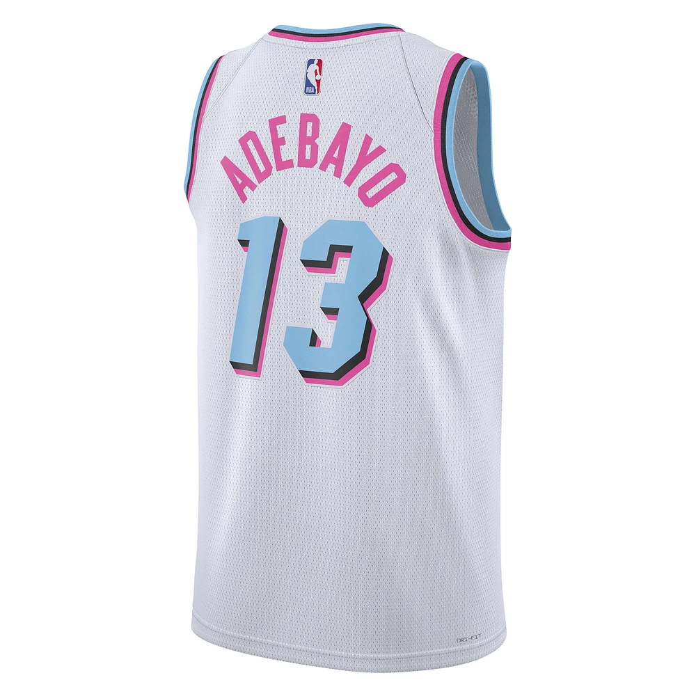 Maillot de joueur unisexe Nike Bam Adebayo Miami Heat 2024/25 Swingman Blanc - Édition City