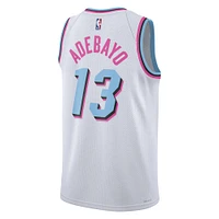 Unisex Nike Bam Adebayo White Miami Heat 2024/25 Swingman Player Jersey - City Edition