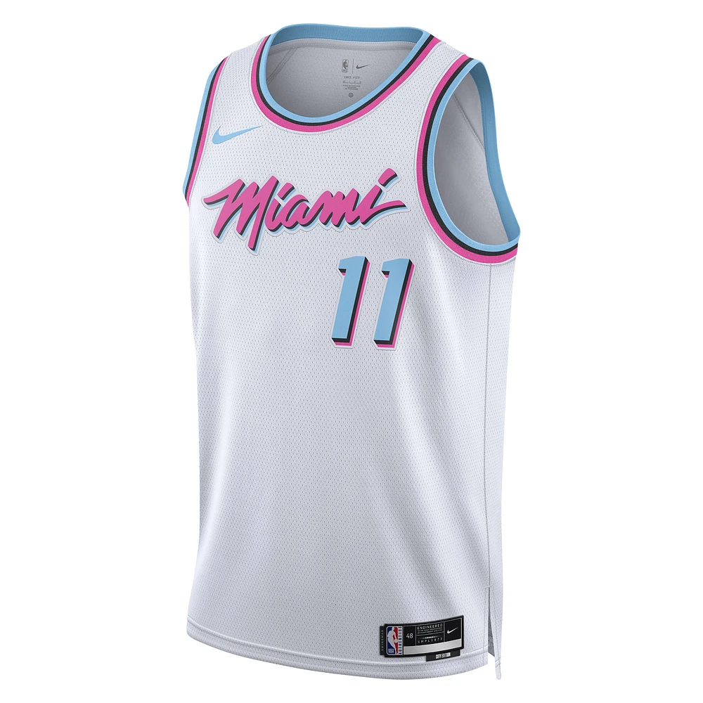 Unisex Nike Jaime Jaquez Jr. White Miami Heat 2024/25 Swingman Player Jersey - City Edition