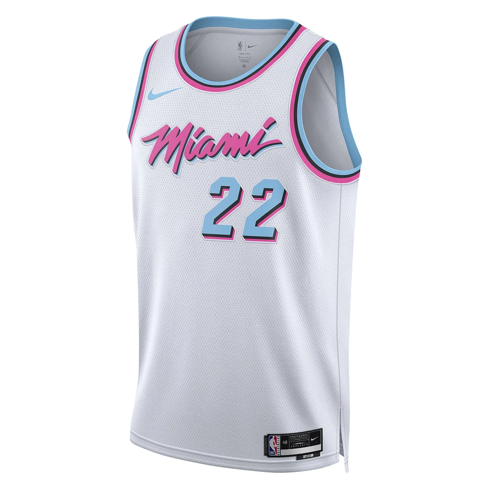 Maillot de joueur Nike Jimmy Butler blanc Miami Heat 2024/25 Swingman - Édition City