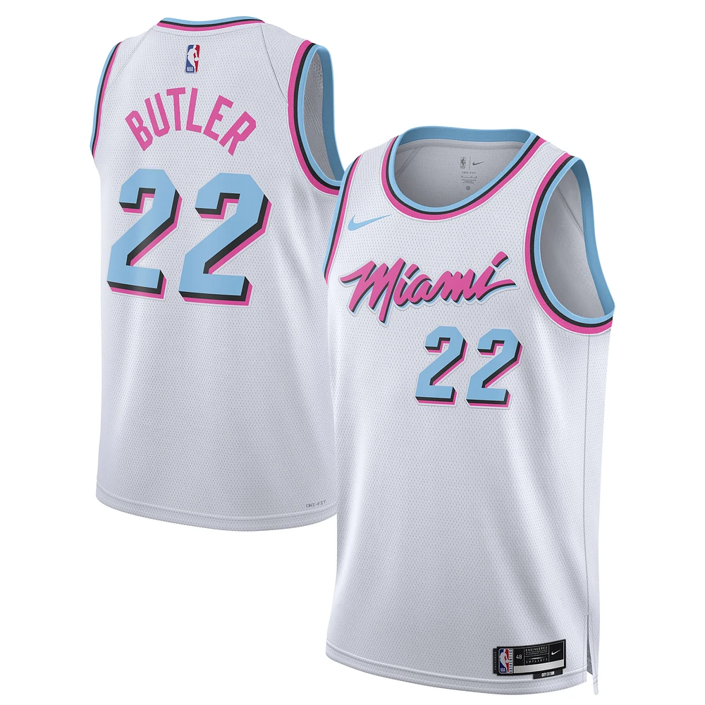 Maillot de joueur Nike Jimmy Butler blanc Miami Heat 2024/25 Swingman - Édition City