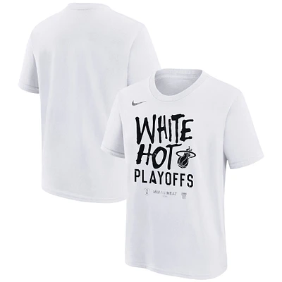 T-shirt unisexe Nike blanc Miami Heat 2024 NBA Playoffs Mantra