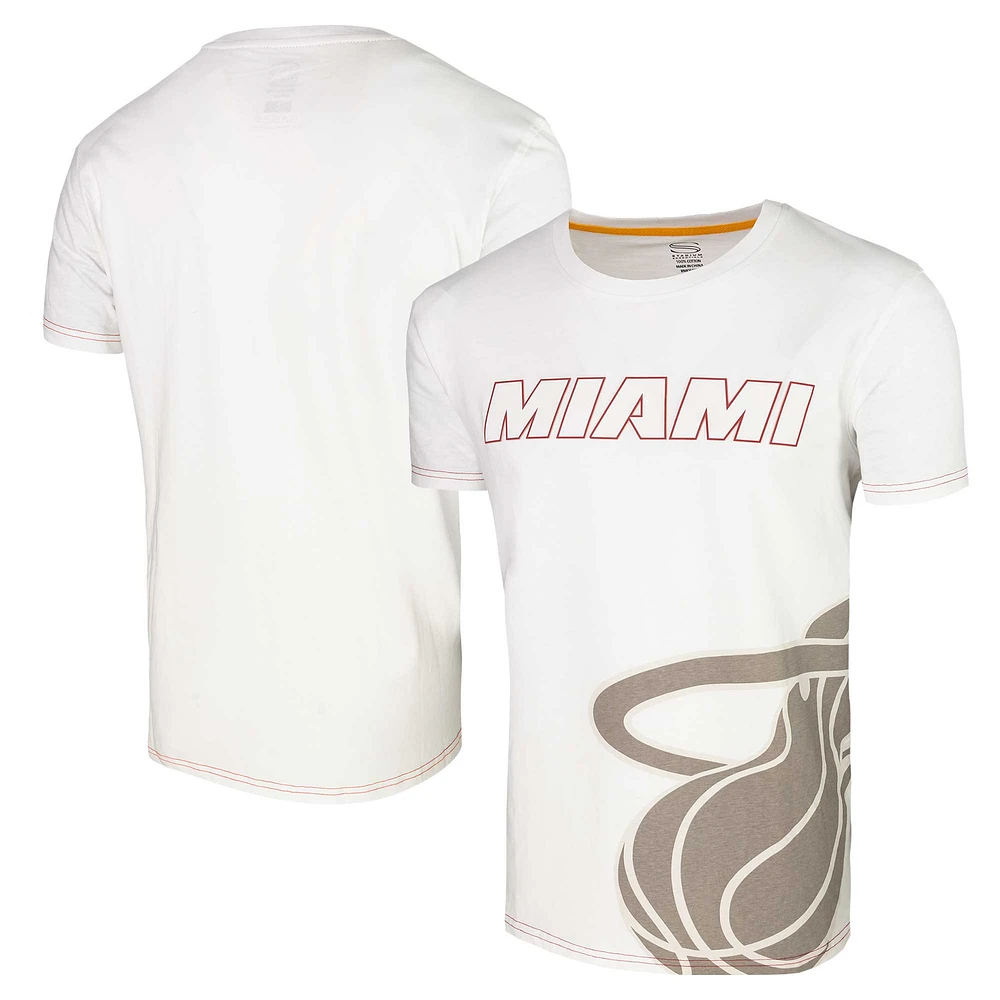 T-shirt unisexe avec tableau de bord des Miami Heat, blanc, Stadium Essentials