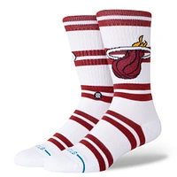 Unisex  Stance Miami Heat Prep Stripe Crew Sock