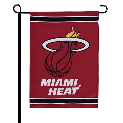 WinCraft Miami Heat Drapeau de jardin double face 12" x 18"