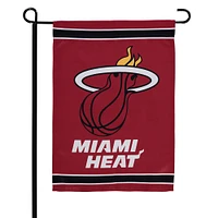 WinCraft Miami Heat Drapeau de jardin double face 12" x 18"