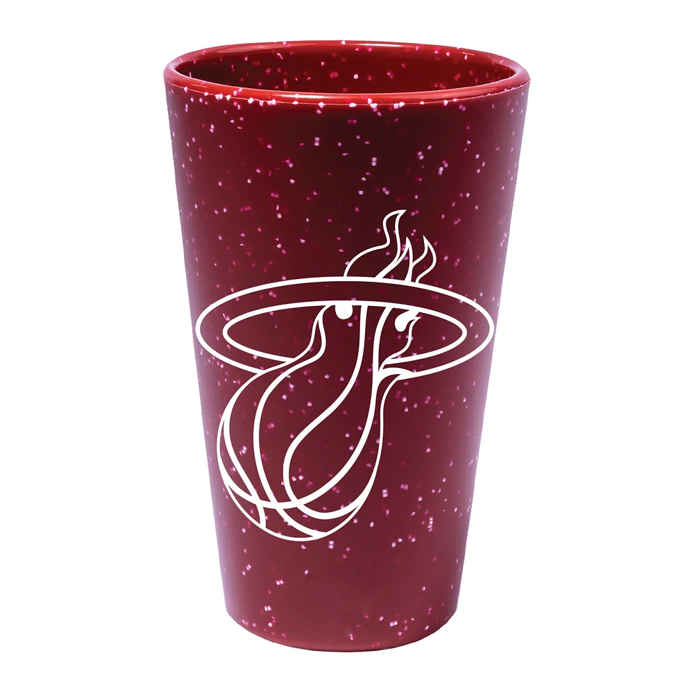 WinCraft Miami Heat 16oz. Team Color Silicone Pint Glass