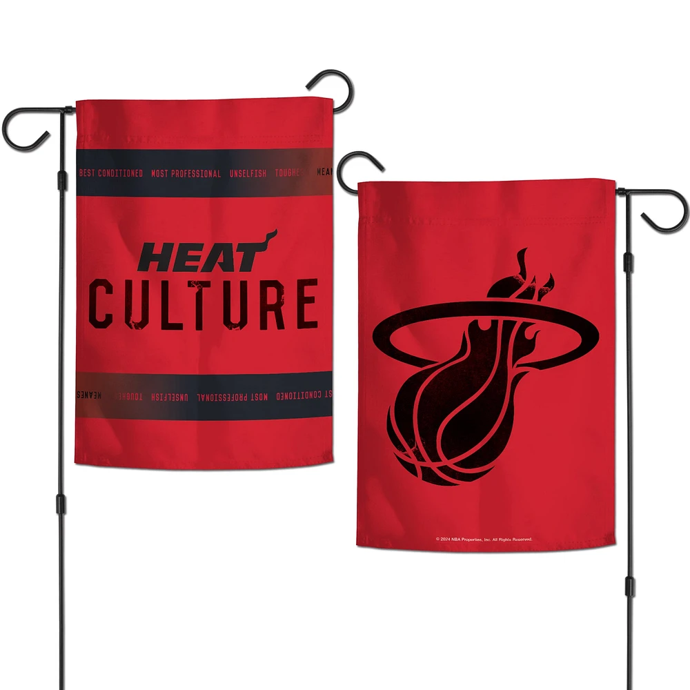 WinCraft  Miami Heat 2024/25 City Edition 12" x 18" Two-Sided Garden Flag