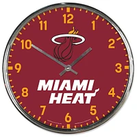 Horloge murale chromée WinCraft Miami Heat