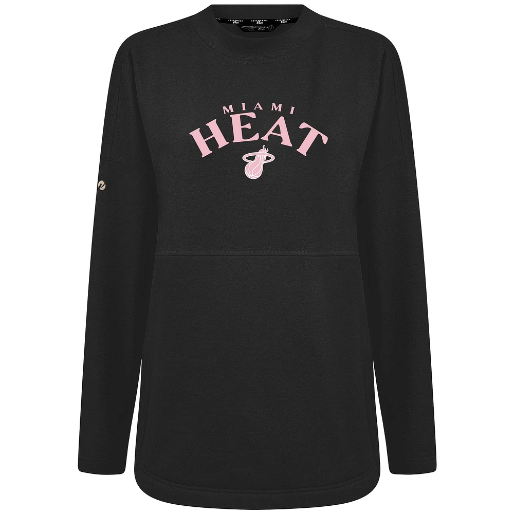 Women's Levelwear Miami Heat Mother's Day Beaudry Arched Pullover Sweatshirt