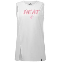 Women's Levelwear  White Miami Heat Mother's Day Influx Floral Tank Top