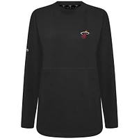 Women's Levelwear Black Miami Heat Beaudry Pullover Sweatshirt