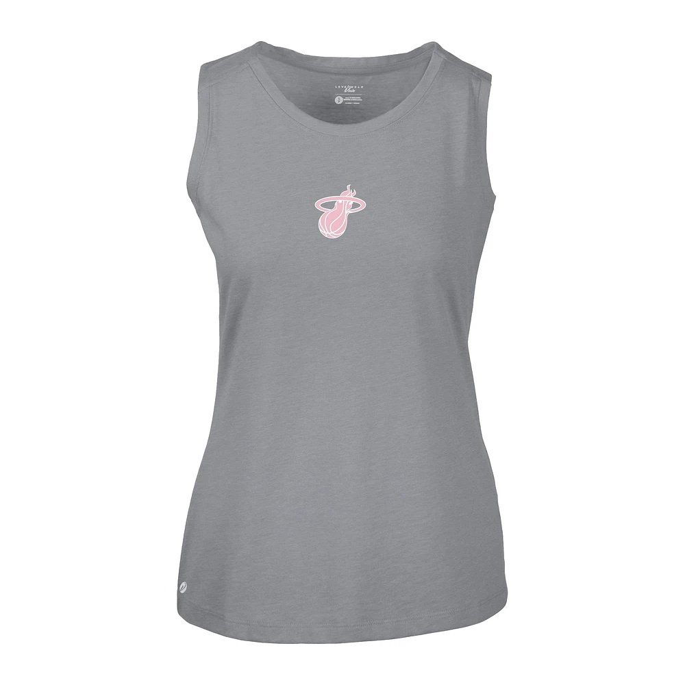 Women's Levelwear Miami Heat Mother's Day Macy Core Logo Tank Top