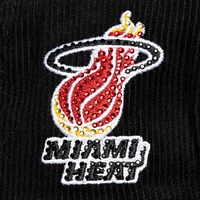 Women's Mitchell & Ness x DANNIJO Black Miami Heat Deadstock Cord Snapback Hat