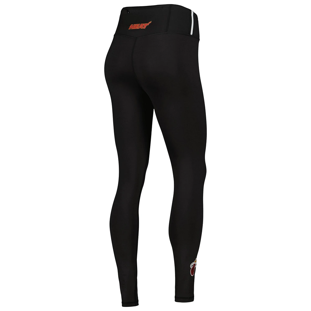 Women's Pro Standard Black Miami Heat Classics Lux Leggings