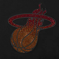 T-shirt court et boxy noir Miami Heat Jewels Pro Standard pour femme