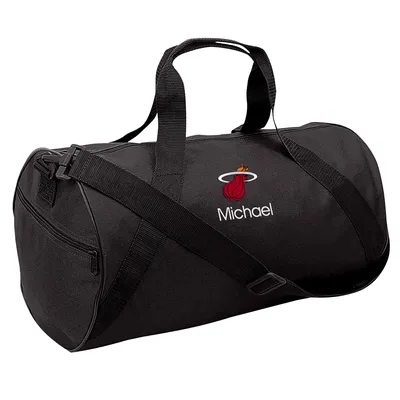 Miami Heat Youth Personalized Duffle Bag - Black