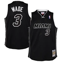Youth Mitchell & Ness Dwyane Wade Black Miami Heat 2011/12 Hardwood Classics Swingman Alternate Jersey