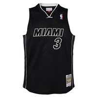 Youth Mitchell & Ness Dwyane Wade Black Miami Heat 2011/12 Hardwood Classics Swingman Alternate Jersey