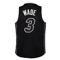 Youth Mitchell & Ness Dwyane Wade Black Miami Heat 2011/12 Hardwood Classics Swingman Alternate Jersey