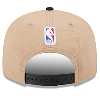 Casquette Snapback Miami Heat 2024 NBA Draft 9FIFTY New Era beige/noir pour jeune