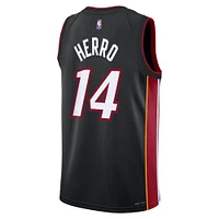 Maillot Nike Tyler Herro Swingman noir pour jeune des Miami Heat - Édition Icon