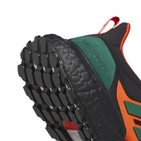 adidas  Black/Orange Miami Hurricanes Ultraboost 1.0 Running Shoe