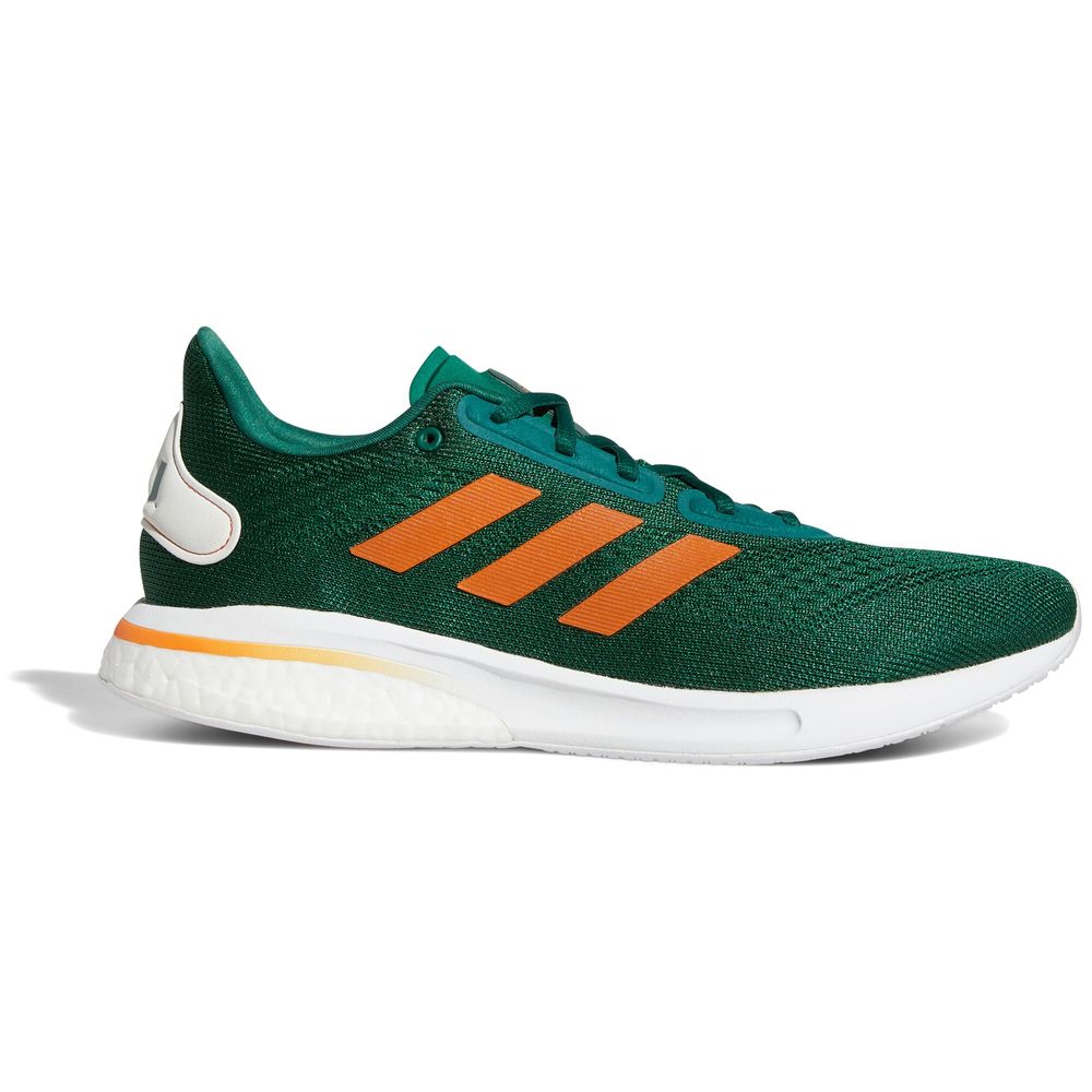 adidas Green/Orange Miami Hurricanes Supernova Shoe