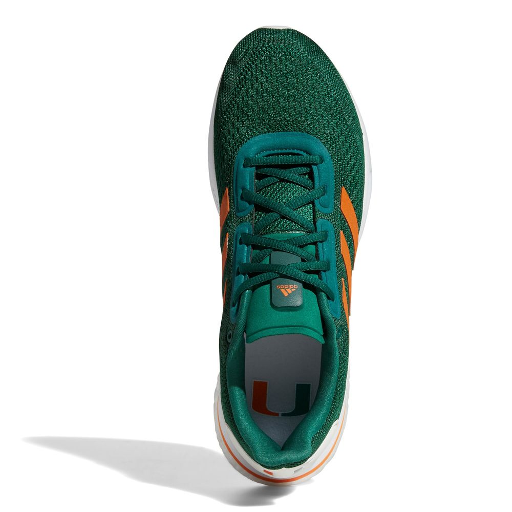 adidas Green/Orange Miami Hurricanes Supernova Shoe