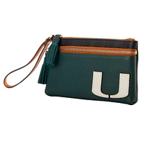 Dooney & Bourke Miami Hurricanes Infield Double-Zip Wristlet