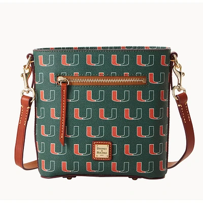 Dooney & Bourke Miami Hurricanes Signature Small Zip Crossbody