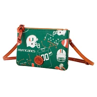 Dooney & Bourke Miami Hurricanes Top Zip Crossbody Purse