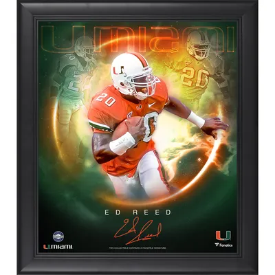 Greg Rousseau Miami Hurricanes Framed 15 x 17 Player Core Collage