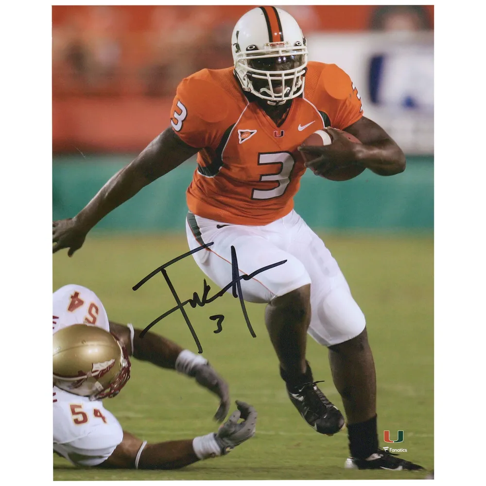 Frank Gore Miami Hurricanes Autographed Riddell Speed Replica