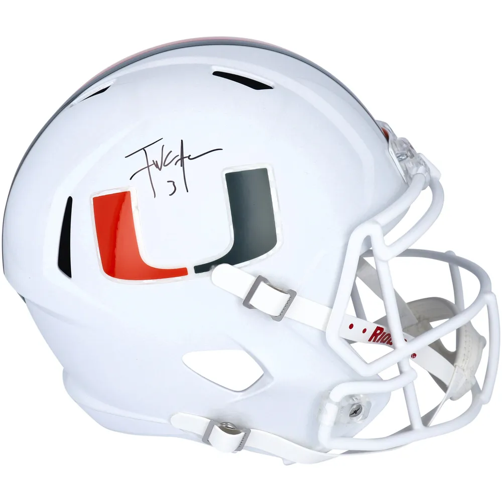 Frank Gore Miami Hurricanes Autographed Riddell Mini Helmet