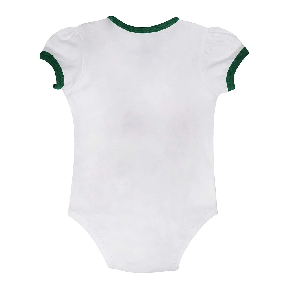 Girls Newborn & Infant Miami Hurricanes Two-Piece Love My Team Bodysuit Skirt Set