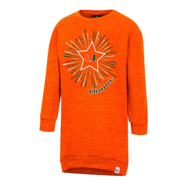 Robe sweat Cindy Lou Colosseum Orange Miami Hurricanes pour tout-petit fille