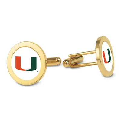 Miami Hurricanes Logo Cufflinks